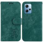 For Redmi Note 12 4G Global Little Tiger Embossed Leather Phone Case(Green) - 1