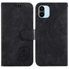 For Xiaomi Redmi A1 / A2 Little Tiger Embossed Leather Phone Case(Black) - 1
