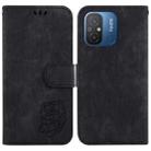 For Xiaomi Redmi 12C / 11A Little Tiger Embossed Leather Phone Case(Black) - 1