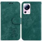 For Xiaomi 13 Lite / Civi 2 Little Tiger Embossed Leather Phone Case(Green) - 1