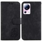 For Xiaomi 13 Lite / Civi 2 Little Tiger Embossed Leather Phone Case(Black) - 1