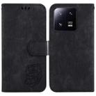 For Xiaomi 13 Pro Little Tiger Embossed Leather Phone Case(Black) - 1
