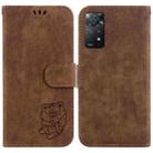 For Redmi Note 11 Pro 4G/5G Global Little Tiger Embossed Leather Phone Case(Brown) - 1