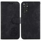 For Redmi Note 11 Global / Note 11S Little Tiger Embossed Leather Phone Case(Black) - 1
