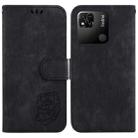 For Xiaomi Redmi 10A Little Tiger Embossed Leather Phone Case(Black) - 1