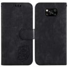 For Xiaomi Poco X3 NFC / X3 Pro Little Tiger Embossed Leather Phone Case(Black) - 1