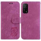 For Xiaomi Mi 10T Pro 5G / Mi 10T 5G Little Tiger Embossed Leather Phone Case(Rose Red) - 1