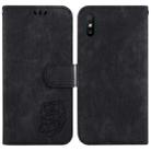 For Xiaomi Redmi 9A Little Tiger Embossed Leather Phone Case(Black) - 1