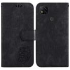 For Xiaomi Redmi 9C Little Tiger Embossed Leather Phone Case(Black) - 1