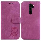 For Xiaomi Redmi Note 8 Pro Little Tiger Embossed Leather Phone Case(Rose Red) - 1
