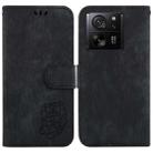 For Xiaomi 13T / 13T Pro / Redmi K60 Ultra Little Tiger Embossed Leather Phone Case(Black) - 1