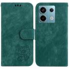 For Xiaomi Redmi Note 13 Pro 5G Little Tiger Embossed Leather Phone Case(Green) - 1