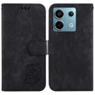 For Xiaomi Redmi Note 13 Pro 5G Little Tiger Embossed Leather Phone Case(Black) - 1