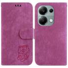 For Xiaomi Redmi Note 13 Pro 4G Little Tiger Embossed Leather Phone Case(Rose Red) - 1