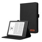 For Amazon Kindle Paperwhite 5 2021 Cloth Texture Horizontal Flip PU + TPU Tablet Case(Black) - 1