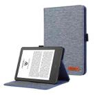 For Amazon Kindle 11th 2022 / Kindle 6 Cloth Texture Horizontal Flip PU + TPU Tablet Case(Deep Blue) - 1