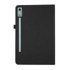 For Lenovo Tab P12 Horizontal Flip TPU + Fabric PU Leather Tablet Case(Black) - 3
