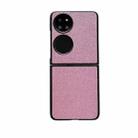 For Huawei P50 Pocket Gradient Color Glitter Shockproof Protective Phone Case(Purple) - 1