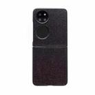 For Huawei P50 Pocket Gradient Color Glitter Shockproof Protective Phone Case(Black) - 1
