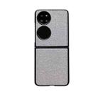 For Huawei P50 Pocket Gradient Color Glitter Shockproof Protective Phone Case(Grey) - 1