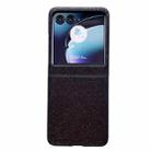For Motorola Razr 40 Ultra Gradient Color Glitter Shockproof Protective Phone Case(Black) - 1