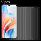 For OPPO A2x 50pcs 0.26mm 9H 2.5D Tempered Glass Film - 1