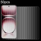 For OPPO Reno12 50pcs 0.26mm 9H 2.5D Tempered Glass Film - 1