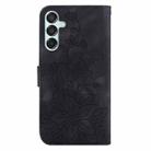 For Samsung Galaxy M15/F15 Lily Embossed Leather Phone Case(Black) - 3