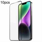 For iPhone 15 10pcs DUX DUCIS 0.33mm 9H Medium Alumina Tempered Glass Film - 1