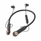 K1692 Meow Planet Neck-mounted Noise Reduction Sports Bluetooth Earphones(Black) - 1