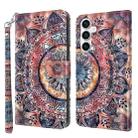 For Samsung Galaxy S23 FE 5G 3D Painted Leather Phone Case(Colorful Mandala) - 1