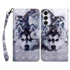 For Samsung Galaxy A15 3D Painted Leather Phone Case(Husky) - 1