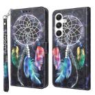 For Samsung Galaxy S24 5G 3D Painted Leather Phone Case(Colorful Dreamcatcher) - 1