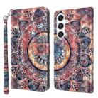 For Samsung Galaxy S24 5G 3D Painted Leather Phone Case(Colorful Mandala) - 1