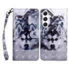 For Samsung Galaxy S24 5G 3D Painted Leather Phone Case(Husky) - 1