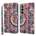 For Samsung Galaxy S24+ 5G 3D Painted Leather Phone Case(Colorful Mandala) - 1