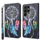 For Samsung Galaxy S24 Ultra 5G 3D Painted Leather Phone Case(Colorful Dreamcatcher) - 1
