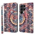 For Samsung Galaxy S24 Ultra 5G 3D Painted Leather Phone Case(Colorful Mandala) - 1