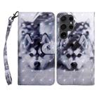 For Samsung Galaxy S24 Ultra 5G 3D Painted Leather Phone Case(Husky) - 1