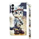 For Samsung Galaxy A35 5G 3D Painted Leather Phone Case(Naughty Cat) - 3