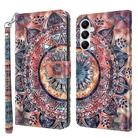 For Samsung Galaxy A35 5G 3D Painted Leather Phone Case(Colorful Mandala) - 1