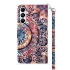 For Samsung Galaxy A35 5G 3D Painted Leather Phone Case(Colorful Mandala) - 3