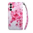 For Samsung Galaxy A35 5G 3D Painted Leather Phone Case(Red Flower) - 3