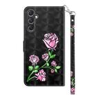 For Samsung Galaxy A55 5G 3D Painted Leather Phone Case(Rose) - 3