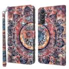 For Samsung Galaxy A55 5G 3D Painted Leather Phone Case(Colorful Mandala) - 1