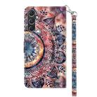 For Samsung Galaxy A55 5G 3D Painted Leather Phone Case(Colorful Mandala) - 3
