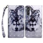 For Samsung Galaxy A55 5G 3D Painted Leather Phone Case(Husky) - 1