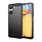 For Xiaomi Redmi 13C 5G Brushed Texture Carbon Fiber TPU Phone Case(Black) - 1