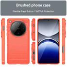 For OPPO Find X8 Pro Carbon Fiber Brushed Texture TPU Phone Case(Red) - 2