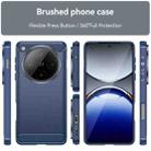 For OPPO Find X8 Pro Carbon Fiber Brushed Texture TPU Phone Case(Blue) - 2